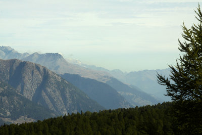 Looking East towards the Upper Valley of Valais District