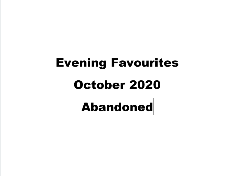 October 2020