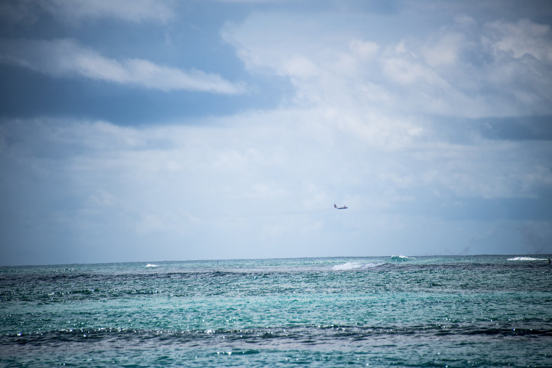 Plane flyng low
