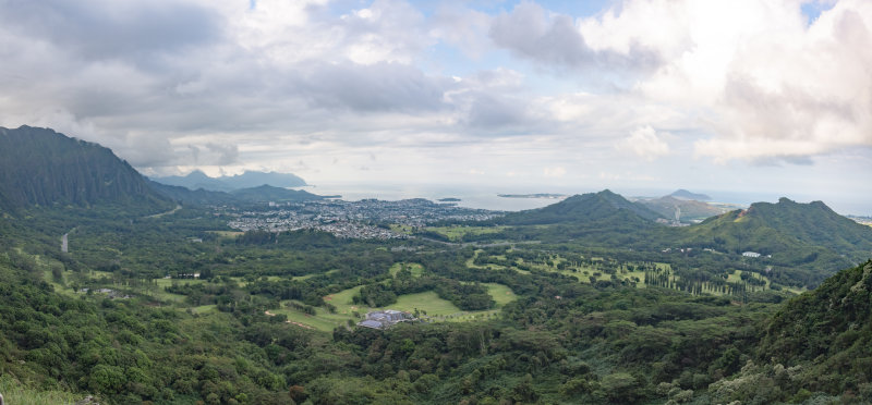 From the top of Diamond Head Mountain HI