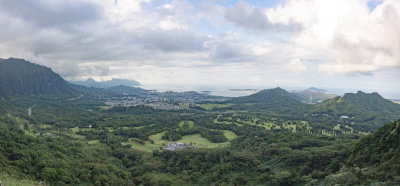 From the top of Diamond Head Mountain HI