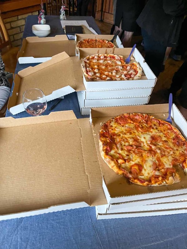 Just in case, there is pizza......