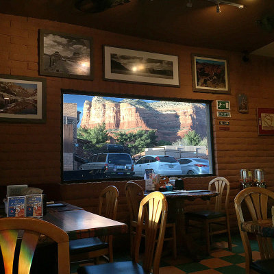 Courthouse Butte Out the Window