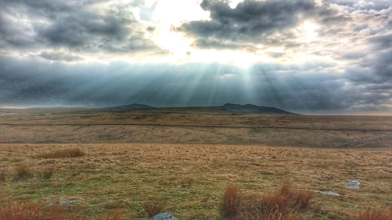 Rays of Sunlight over West Mill Tor