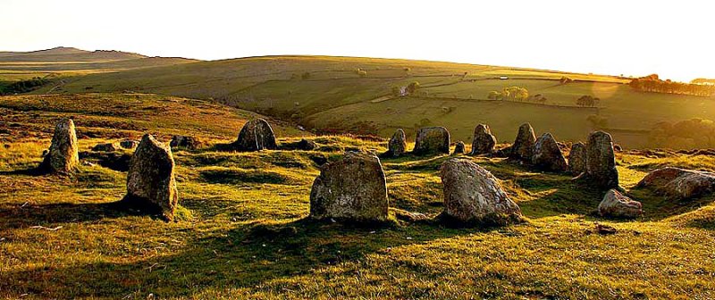 The Nine Stones Circle at Belstone