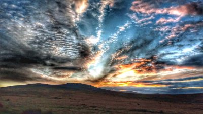 Dartmoor 25 December sunset