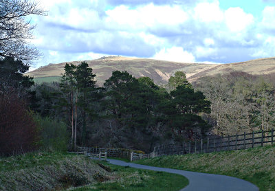View from cycle path near Fox and Hounds, Bridestowe