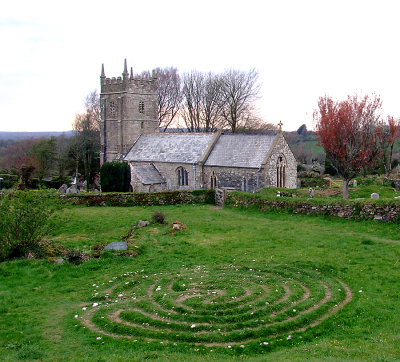 Sourton church labryinth