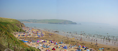 Bigbury on a very hot summers day
