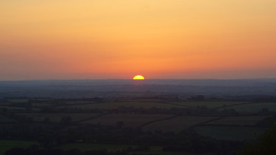 Sunset over West Devon