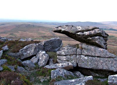 West Mill Tor Rocks Evening