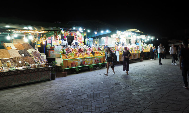 Jemma el-Fna square in the night