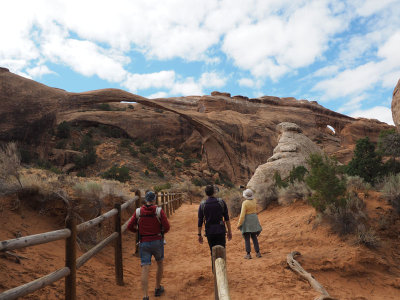 The trail to see Landscape Arch