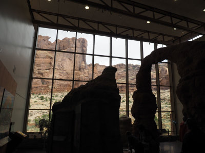 Inside the Visitor Center for Arches NP