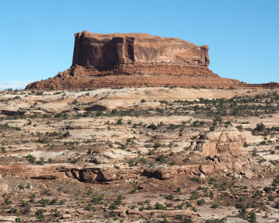 Monitor Butte on the way to Island in the Sky district of Canyonlands NP