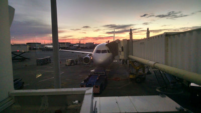 Sunrise at Charlotte Airport