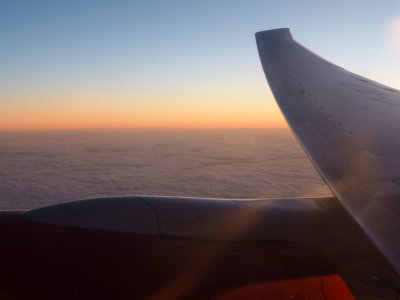 Slipping into late evening over Greenland