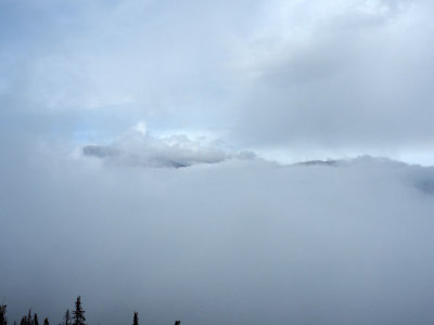 Mountaintops through the clouds, Rocky Mountain NP