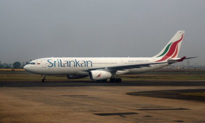 Sri Lankan Airliner A330 just landed at Chennai airport