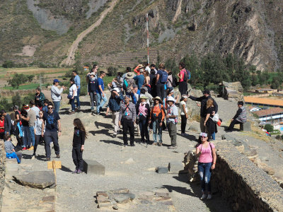 At the Temple of the Sun, Ollantaytambo