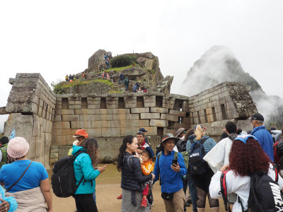 Remains of the main temple at Machu Picchu