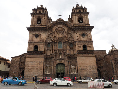 Jesuit church at the Plaza de Armas in Cusco