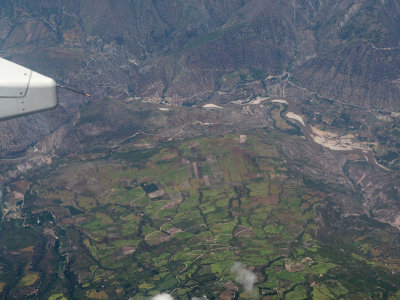 Flying over the Andes