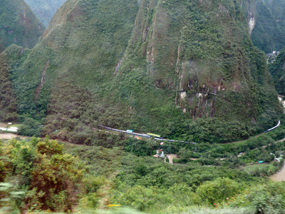 From the bus descending from Machu Picchu to Agua Calientes