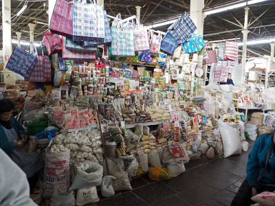 Inside the San Pedro Mercado (or marketplace) in Cusco