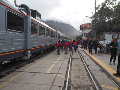 Return to Ollantaytambo from Machu Picchu