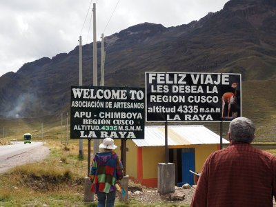 The Continental Divide in Peru - the highest point of our trip