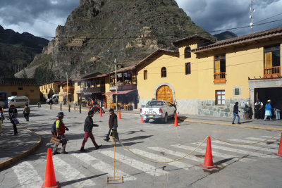 Road beside the Plaza de Armas, Ollantaytambo