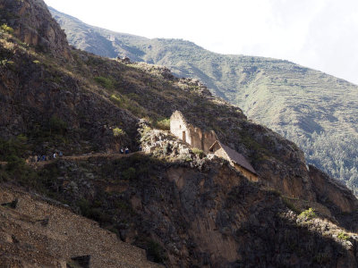 A side trail to some ruins, Ollantaytambo