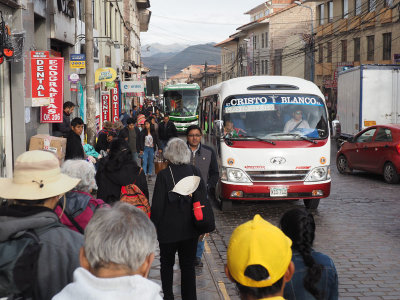 On the street in Cusco