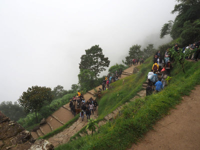 View from a trail at Machu Picchu