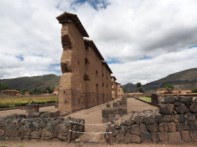 Remains of the Temple of Wiracocha at Raqch'i today