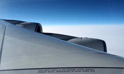 Lines on a A380 wing