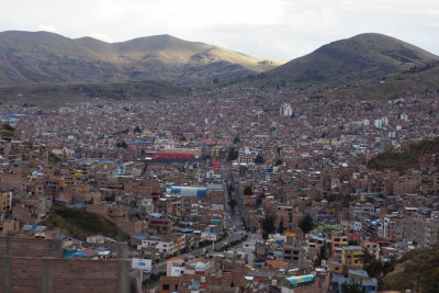 As we arrive in Puno at sunset