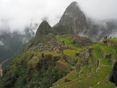 Machu Pichu during a break in the clouds