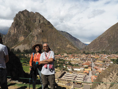 At the Temple of the Sun in Ollantyatambo