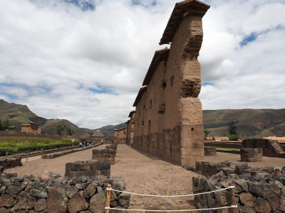 Remains of the Temple of Wiracocha at Raqch'i today