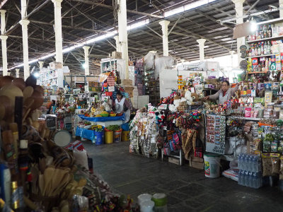 Inside the San Pedro Mercado (or marketplace) in Cusco