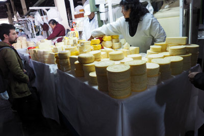 Cheese at the San Pedro Mercado (or marketplace) in Cusco