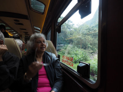 On the train back to Ollantaytambo