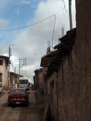 From the bus on a street in Maras