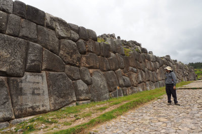 First sight of the stonework on Sacsayhuaman