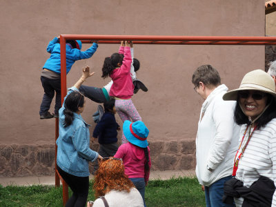 Children of the school at  Raqch'i