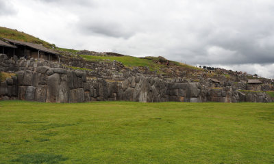 The zigzagging walls of the fortress at Sacsayhuaman