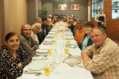 At the farewell dinner in Lima