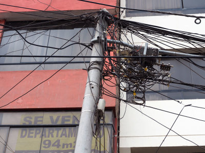 A tangled web of wires